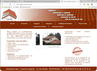 Toiture zinguerie Lopez